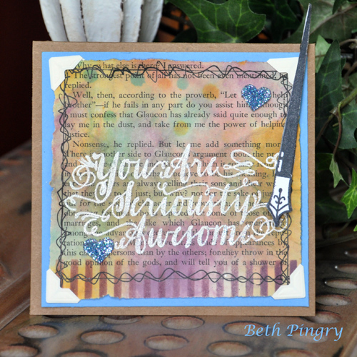 Seriously Awesome card by Beth Pingry