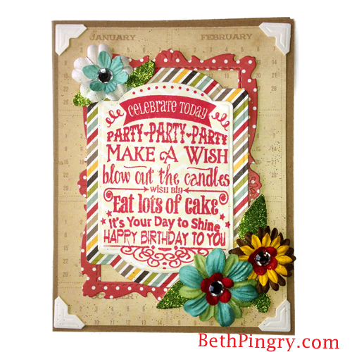Beth Pingry Layered Birthday Card