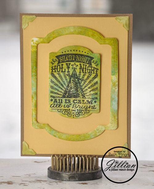 BethPingry Watercolored Christmas card