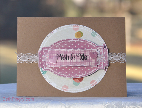 You and Me card by Beth Pingry