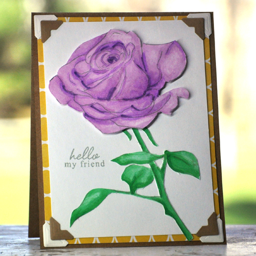 Rose Card by Beth Pingry for Scrapbook Adhesives by 3L and Altenew Blog Hop