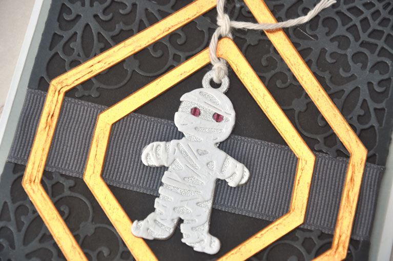 Halloween Card with Mummy Tag by Beth Pingry for Amazing Paper Grace and Spellbinders