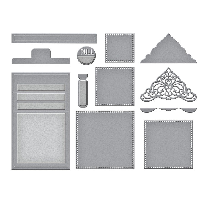 Amazing Paper Grace by Spellbinders S6-166 Christmas Cascade Card Base die for Waterfall cards.