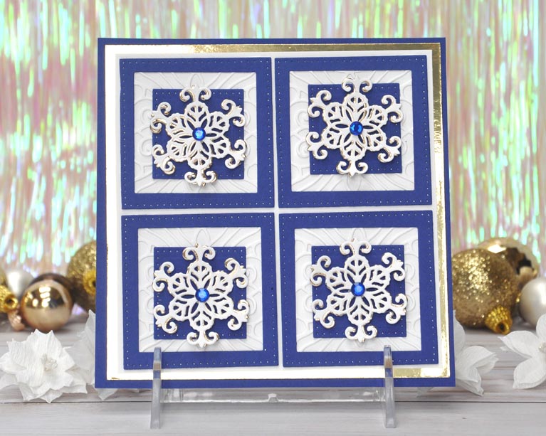 Christmas Cascade Blog Hop for Amazing Paper Grace by Beth Pingry, snowflake card